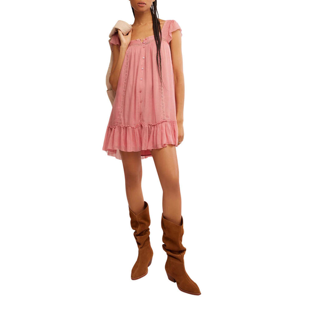 NWT! Free People Olivia Gauze Babydoll Dress Size Medium